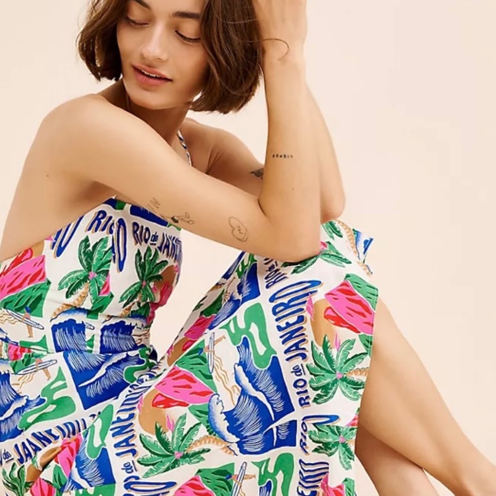 FARM Rio Multicolor Rio de Janeiro Print Maxi Dress - Picture 4 of 4